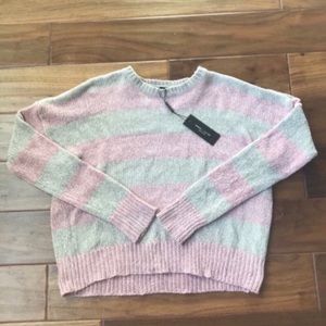 Romeo + Juliet Stripe Chenille Sweater Size M NEW